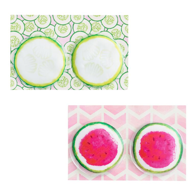2 Pack Cucumber And Watermelon Gel Eye Mask Set Of 2 image number 1