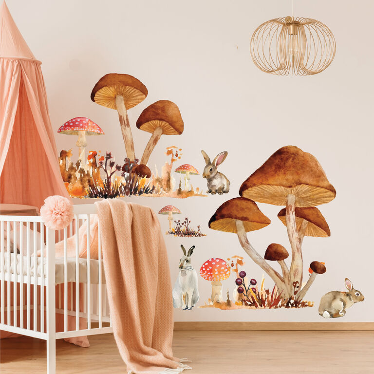Giant Mushroom Peel and Stick Wall Decals 13 Piece image number 5