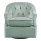 Caulker Tufted Curved Back Upholstered Swivel Chair image number 2