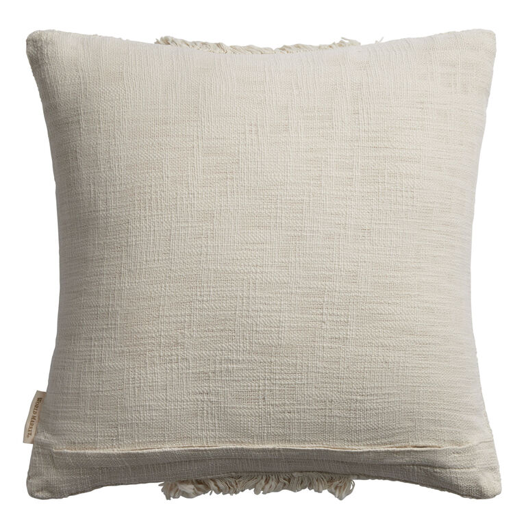 Shaggy Tufted Stripe Indoor Outdoor Throw Pillow image number 3