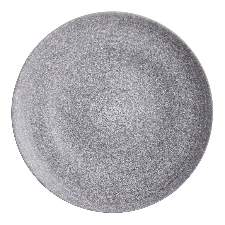 Ash Satin Gray Speckled Dinner Plate image number 1