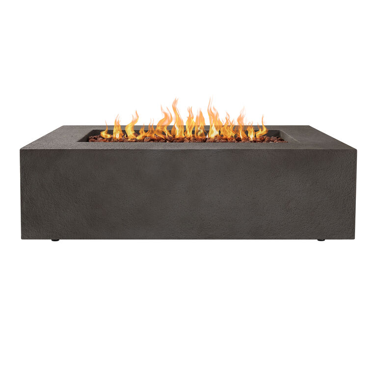 Malta Glacier Gray Faux Stone Gas Fire Pit Table image number 3