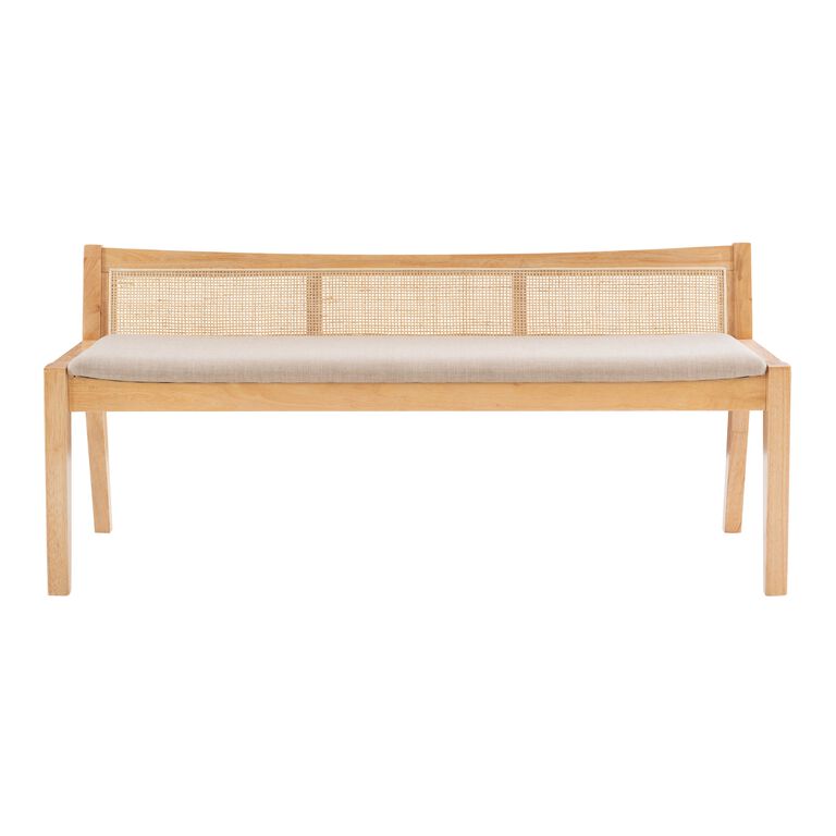 Abacos Rattan Cane Bench image number 3