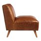 Huxley Cognac Mid Century Armless Chair image number 4