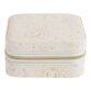 Ivory And Gold Faux Leather Celestial Travel Jewelry Box image number 1