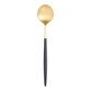 Shay Black And Gold Soup Spoons Set Of 6 image number 0