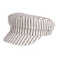 White And Navy Blue Stripe Military Hat image number 0