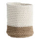 Color Block Crocheted Planter Pot Cover image number 0