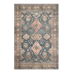 Syros Sea Green and Rust Persian Style Area Rug