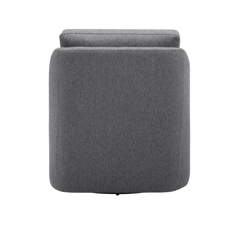Melvin Gray Slope Arm Swivel Chair image number 5