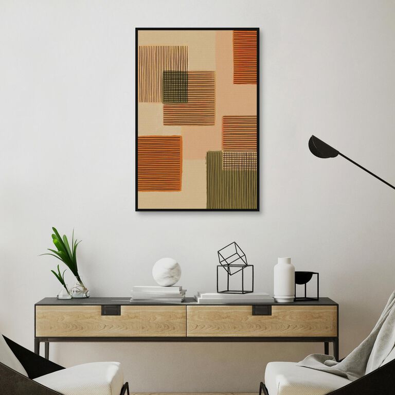 Geo Patchwork II by Alisa Galitsyna Framed Canvas Wall Art image number 2
