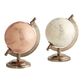 Mini Ivory And Blush Globes With Brass Stands Set Of 2 image number 0