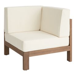 Segovia Eucalyptus Modular Outdoor Sectional Corner Chair