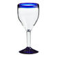 Rocco Blue Glass Goblet