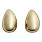 Modern Chunky 14k Gold Plated Drop Oversized Stud Earrings image number 0
