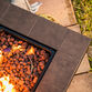 Lota Square Brown Ceramic Tile and Steel Gas Fire Pit Table image number 4