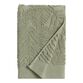 Sage Green Sculpted Palm Leaf Towel Collection image number 1