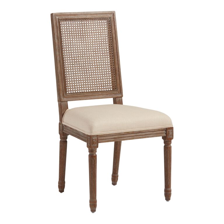Paige Square Cane Back Upholstered Dining Chair Set Of 2 image number 1