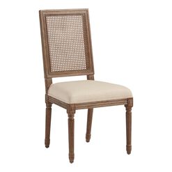 Paige Square Cane Back Upholstered Dining Chair Set Of 2