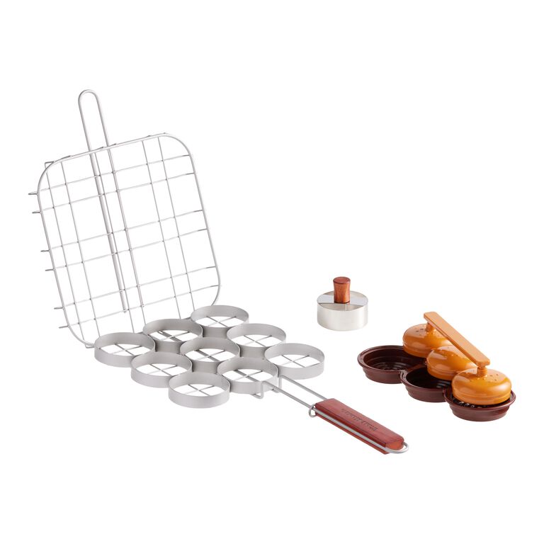 Deluxe Mini Burger 3 Piece Grilling Set image number 1