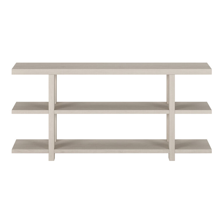 Elia Off White Console Table With Shelves image number 3