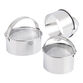 Round Stainless Steel Graduated Cookie Cutters 3 Piece Set image number 1