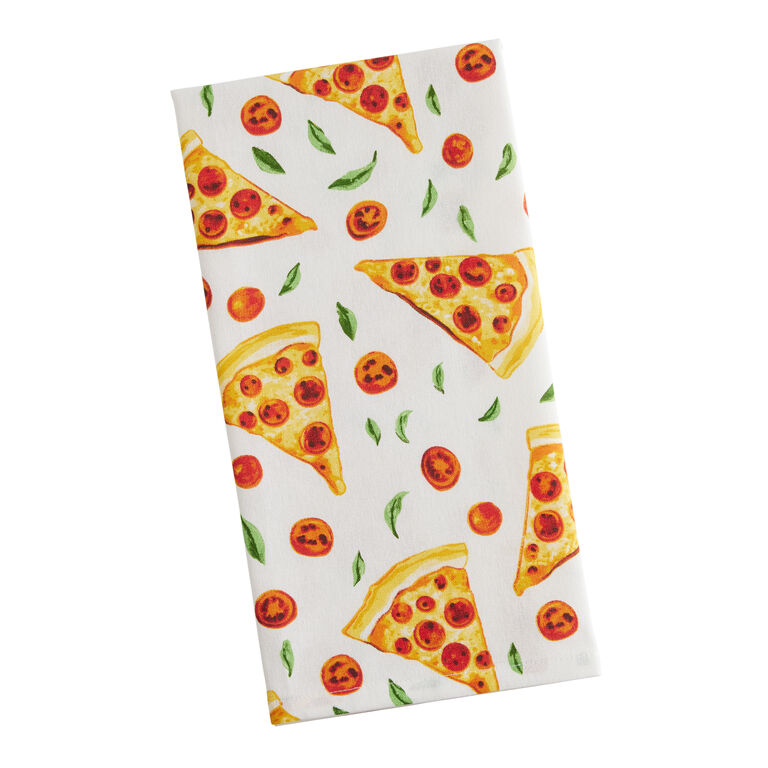 Pizza Print Kitchen Towel image number 1