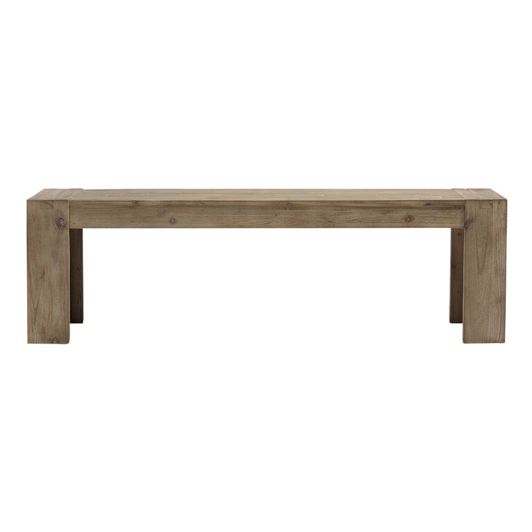 Finn Natural Wood Dining Bench image number 3