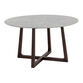 Conway Round Wood And Faux Marble Dining Table image number 0