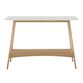 Off White Two Tone Console Table with Shelf image number 2