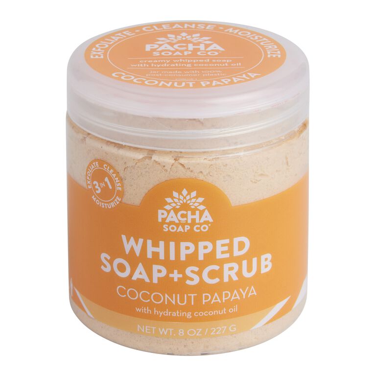 Pacha Coconut Papaya Whipped Soap and Scrub image number 1