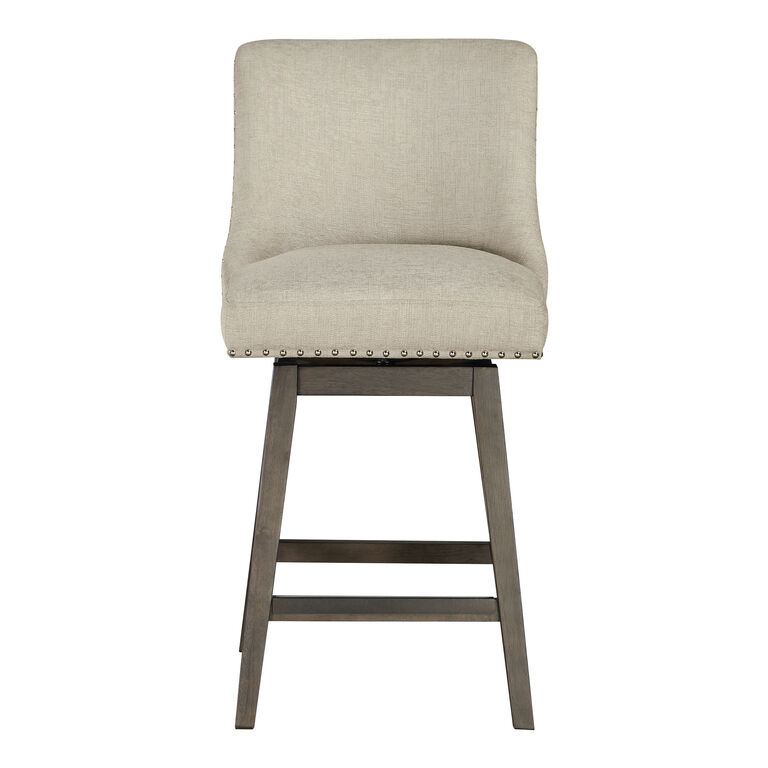 Maryon Upholstered Swivel Counter Stool image number 2