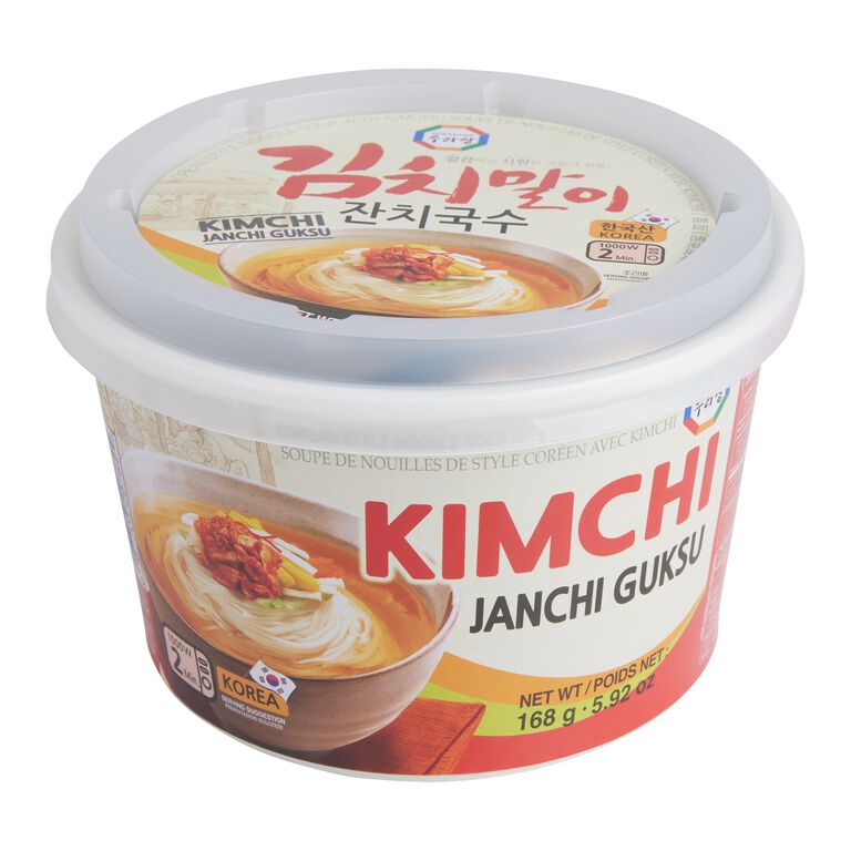 Surasang Kimchi Janchi Guksu Korean Instant Noodle Soup Bowl image number 1