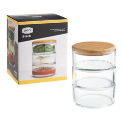 Ooni Stack Glass Pizza Prep Bowls 4 Piece Set