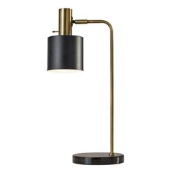 Martin White Marble And Steel Adjustable Task Lamp