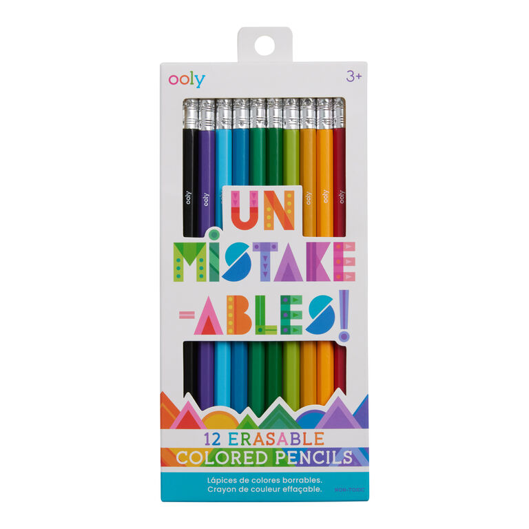 Ooly UnMistakeAbles Erasable Colored Pencils 12 Pack image number 1