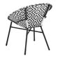 Camden Round Patterned All Weather Wicker Outdoor Chair image number 4