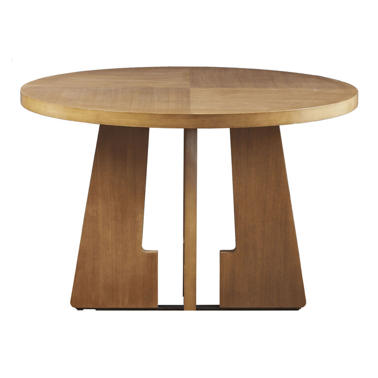 Mullen Round Wood X Base Dining Table image number 3