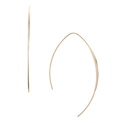 Gold Open Hoop  Earrings