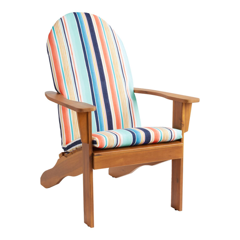 Sorrento Stripe Multicolor Adirondack Chair Cushion image number 4