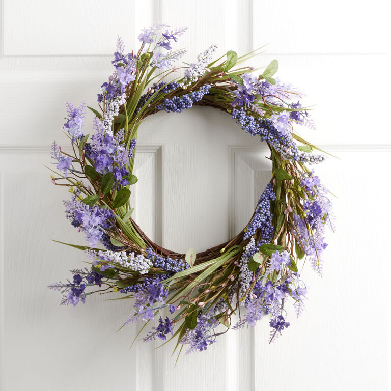 Faux Lilac Wreath image number 1