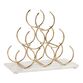 Marble and Gold 6 Bottle Wine Rack image number 0
