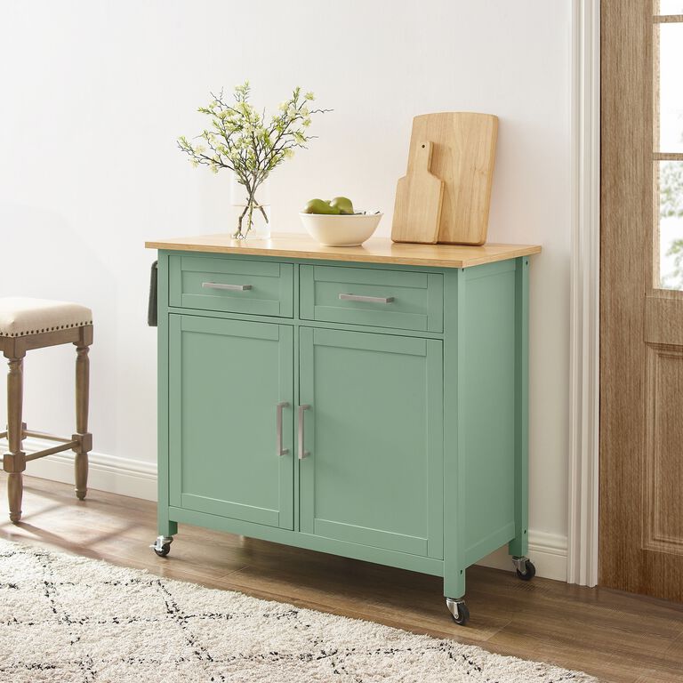 Fairview Wood Shaker Style Kitchen Cart image number 2