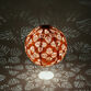 Round Geo Palm Fabric Solar LED Lantern image number 4