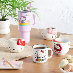 Hello Kitty Pink Ceramic 3 Piece Sushi Set