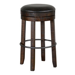 Hawes Mahogany And Metal Backless Pub Dining Collection