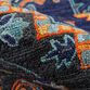 Zareen Navy and Orange Medallion Tufted Wool Area Rug image number 2