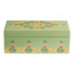 Mint Hand Painted Wood Floral Tea Storage Box image number 0