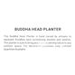 CRAFT Buddha Head Outdoor Planter image number 5