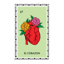 Buen Dia Loteria's El Corazon by Aly Aguilar Wall Art Print